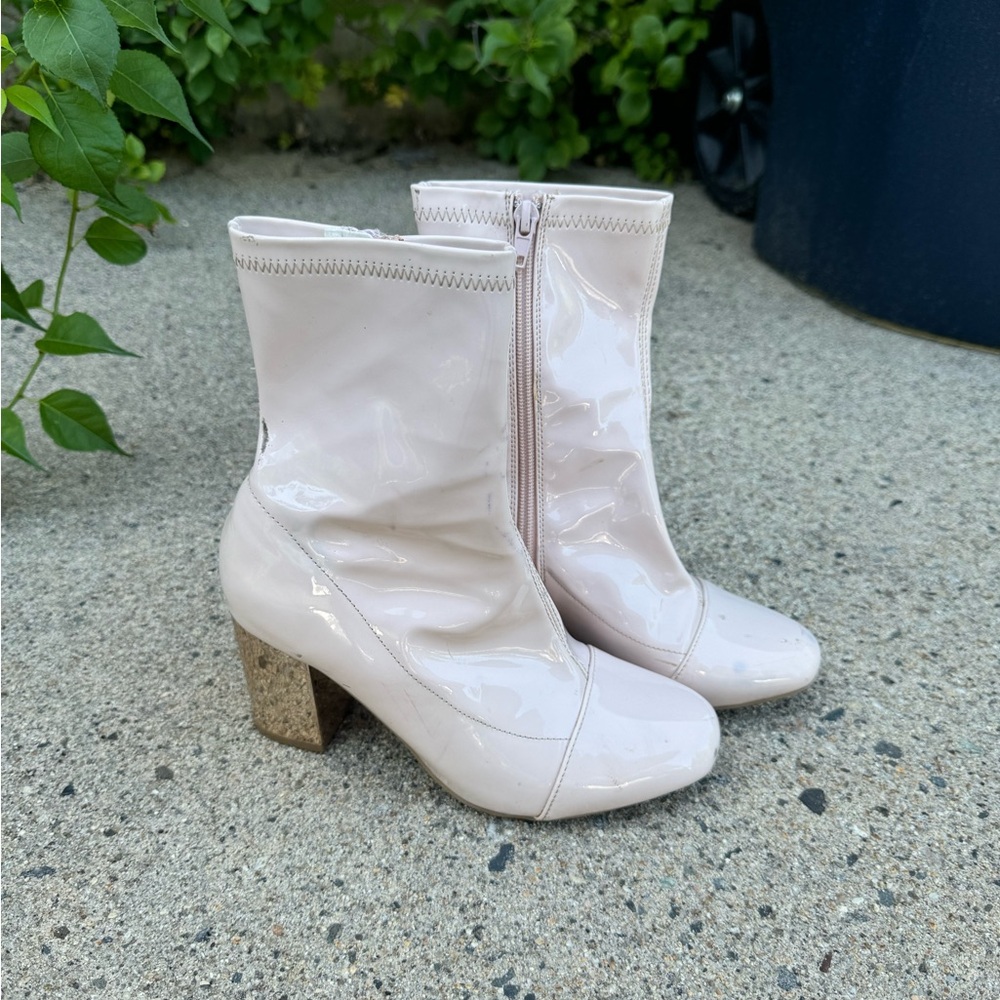 Wild Diva Pink Heeled Boots